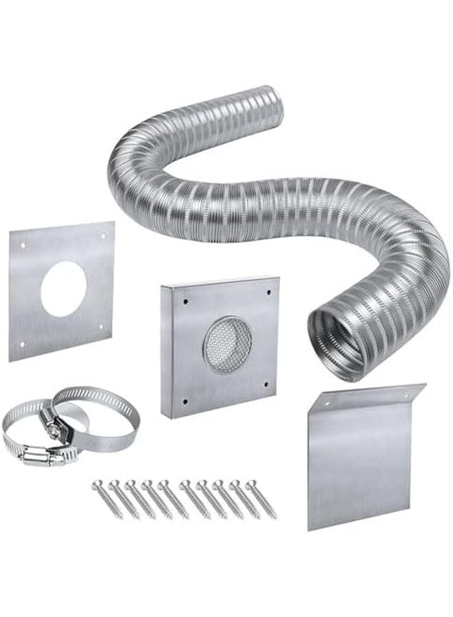 Pellet Stove Cold Air Intake Kit Stainless Steel Mounting Panels - Image 2