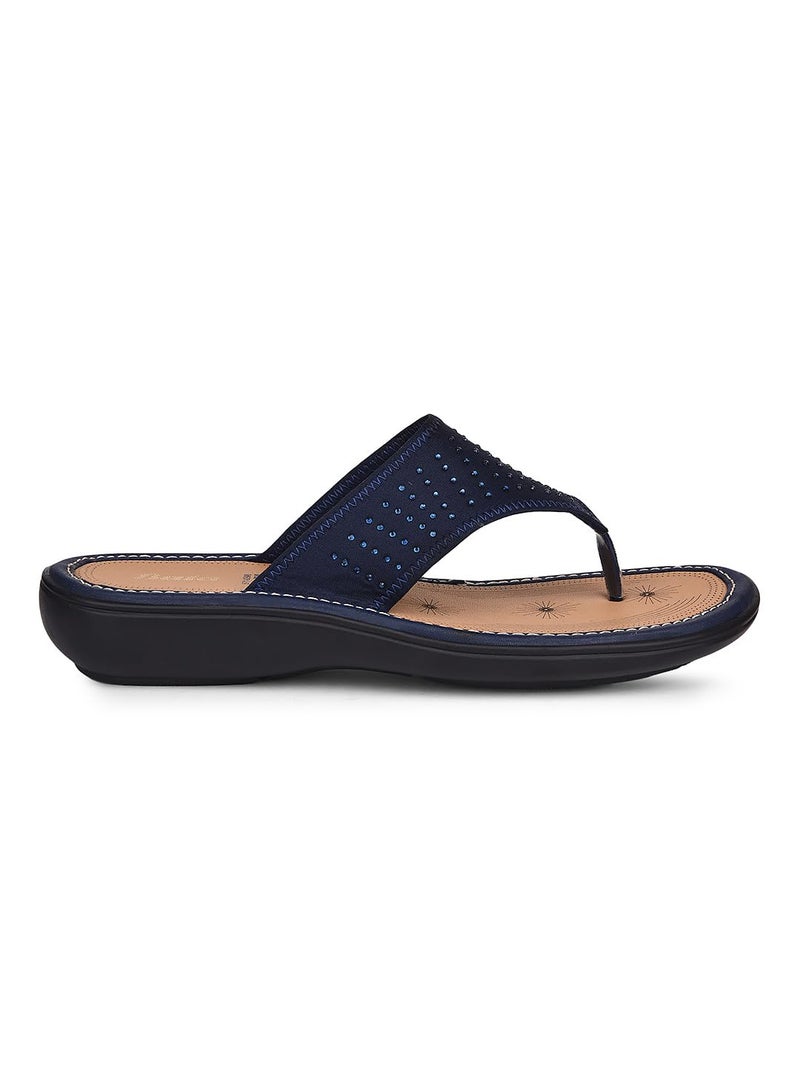 Bata New Palm Thong Women's Navy Thongs - 7 UK (5719996) - Image 2