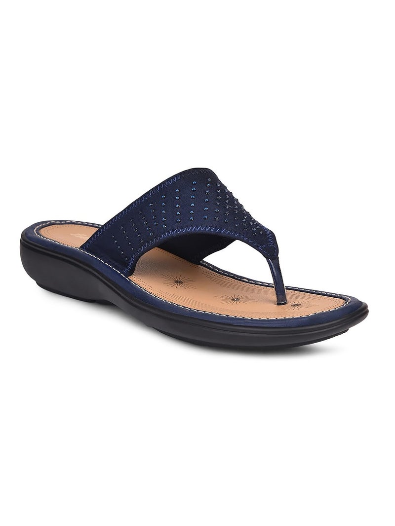 Bata New Palm Thong Women's Navy Thongs - 7 UK (5719996) - Image 1