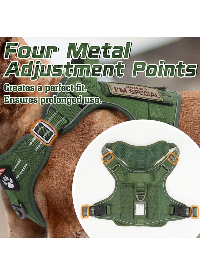 rabbitgoo Tactical Dog Harness Medium Sized Dog, No Pull Military Dog Harness with Handle & Molle, Easy Control Service Dog Vest Training Walking, Adjustable Reflective Tactical Pet Harness, Green, M - pzsku/ZD7C84FC90FB46BCD3643Z/45/_/1736426584/40e870b6-76b3-4c37-93b4-597ad0c10b73