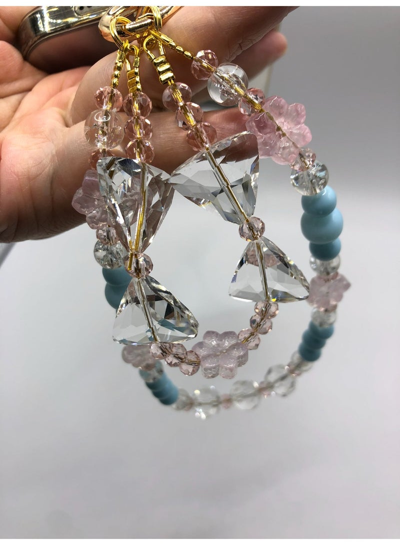 Handmade Premium Crystal Phone Strap-Lotus - Image 4