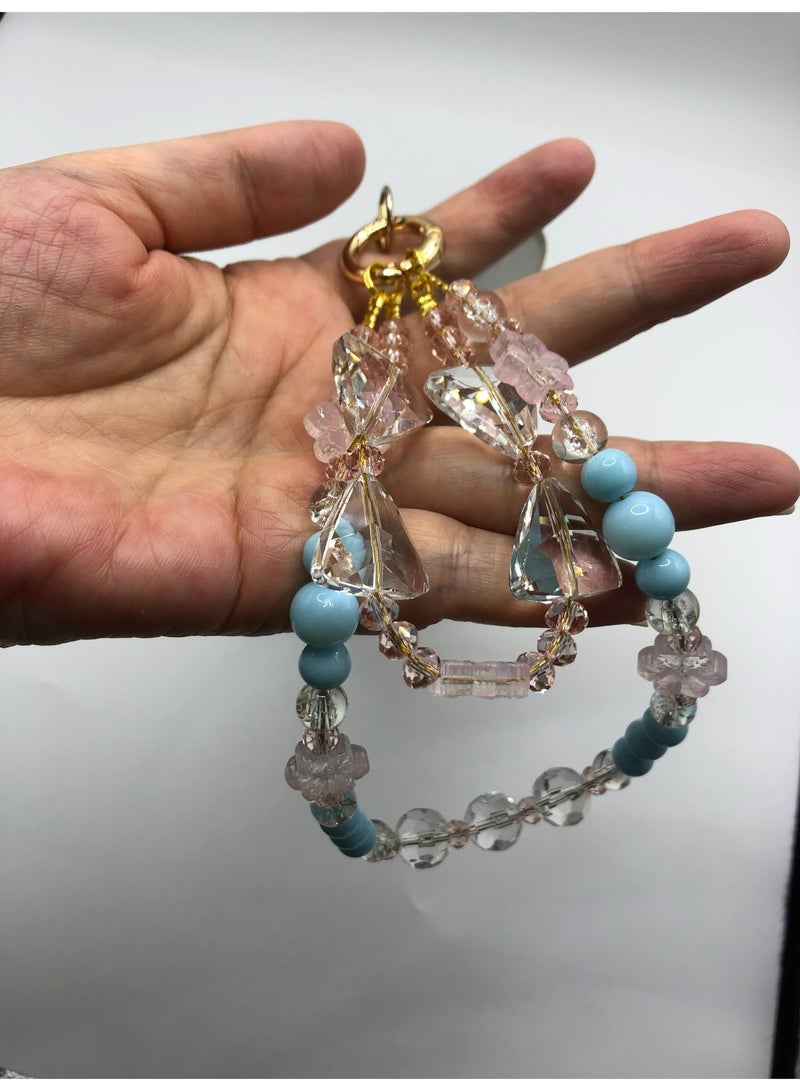 Handmade Premium Crystal Phone Strap-Lotus - Image 5