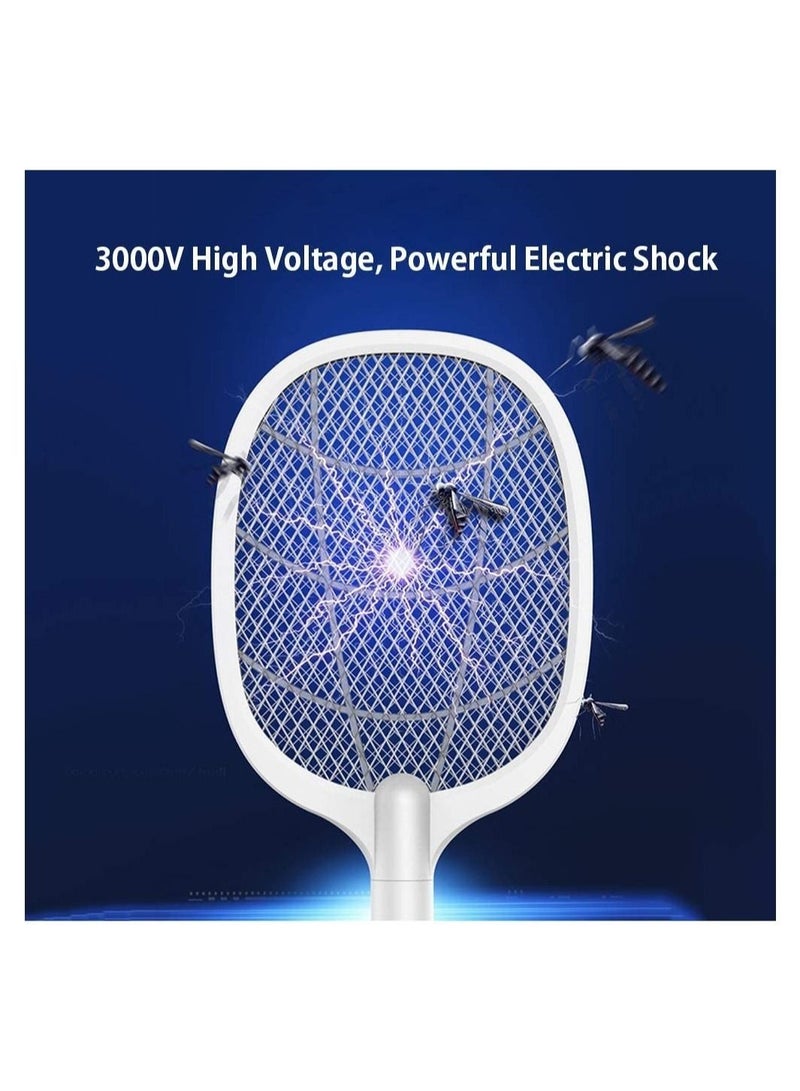 ELTRAZONE Electric Bug Zapper Racket, Mosquito Killer, Fruit Fly Swatter Zap, Two-In-One USB Rechargeable Electronic Swatter Pest Control, LED Lighting Lamp, 3 Layer Mesh Safe to Touch - Image 4