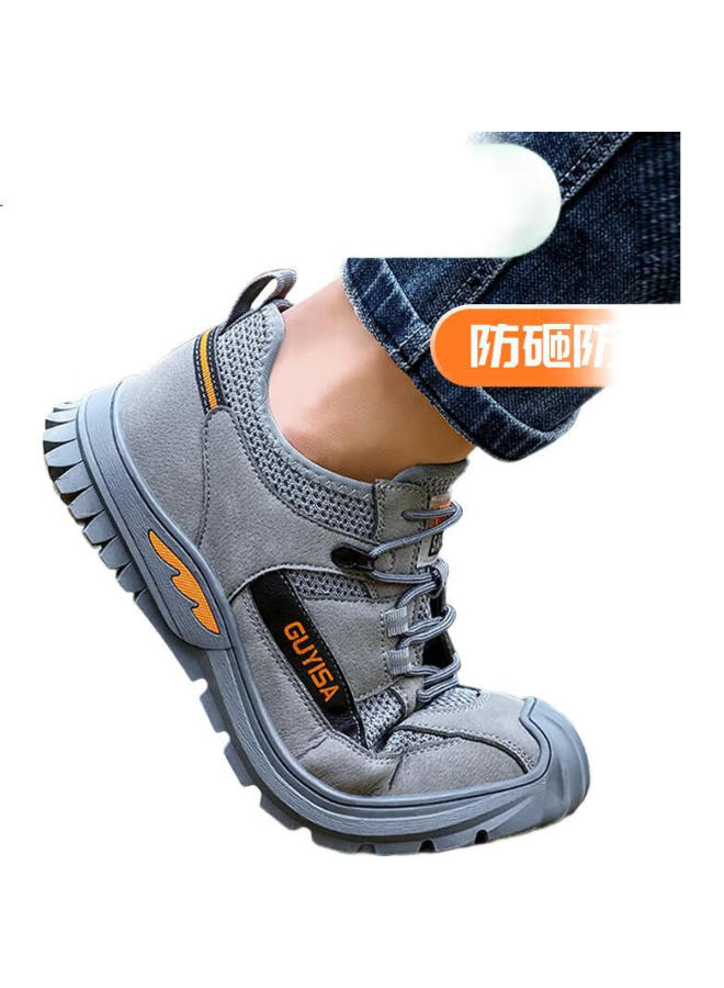 WELDON Shield Men'S Steel Toe Summer Breathable Anti-Odor Anti-Smashing Anti-Piercing Work Safety Shoes 0255T 41 - Image 2