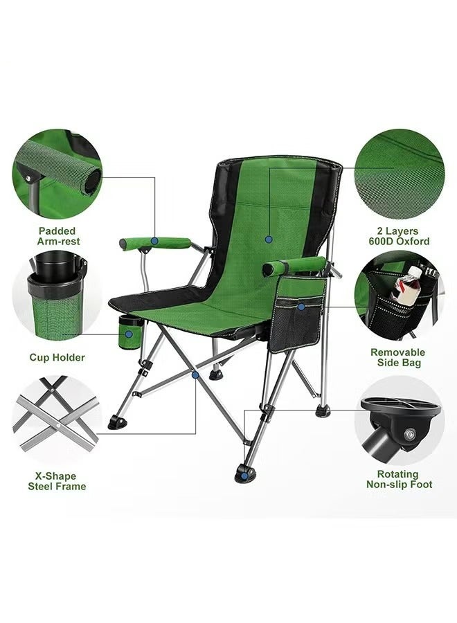Cady One Folding Camping Chair with Side Storage Pocket and Cup Holder - Image 1