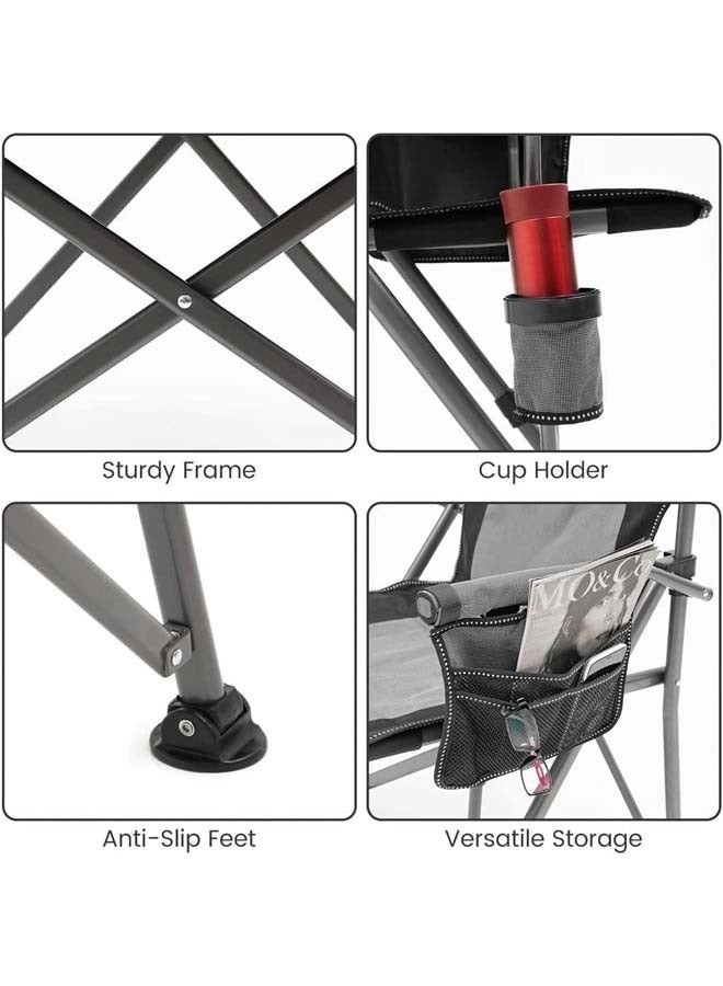 Cady One Folding Camping Chair with Side Storage Pocket and Cup Holder - Image 4