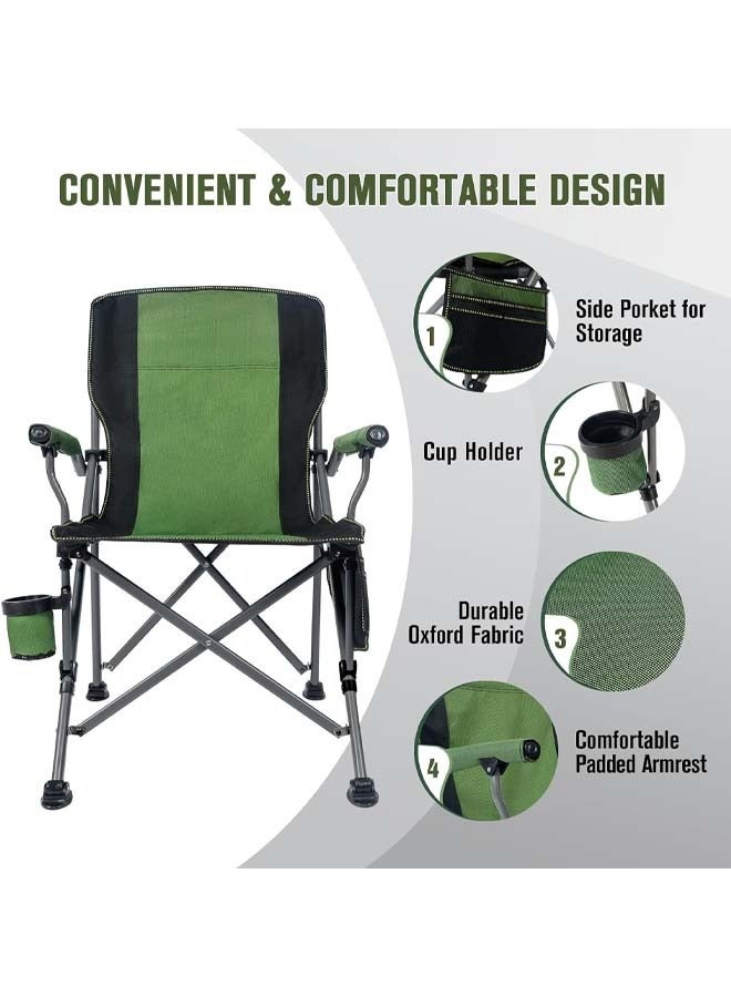 Cady One Folding Camping Chair with Side Storage Pocket and Cup Holder - Image 5