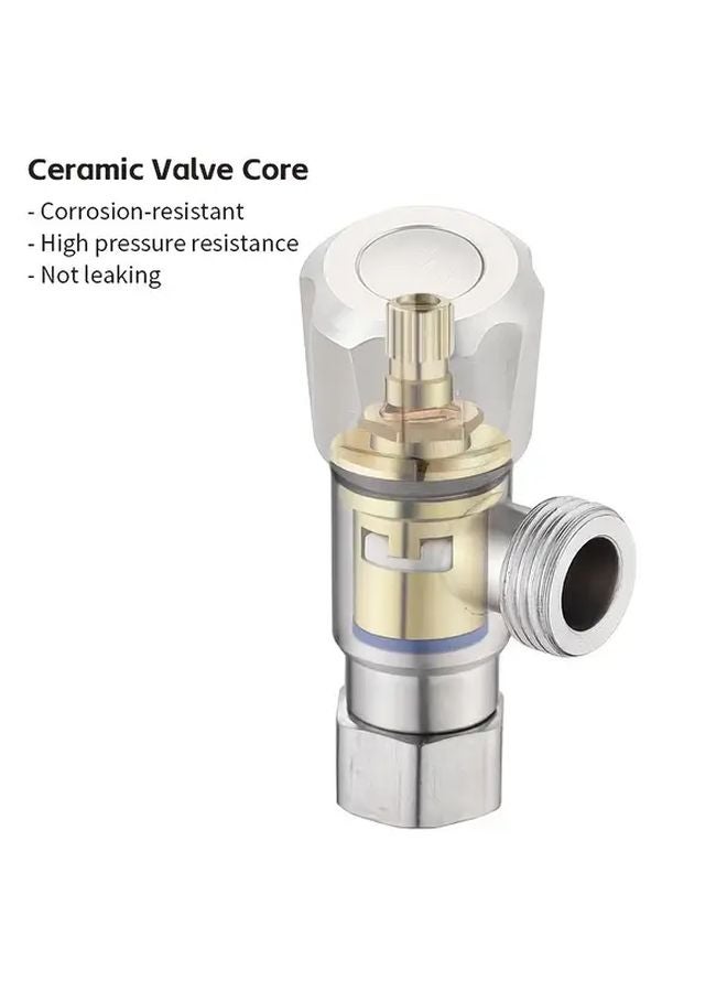 304 Stainless Steel Angle Stop Valve G1 2 Inch Leak Proof For Bathroom Kitchen - Image 3