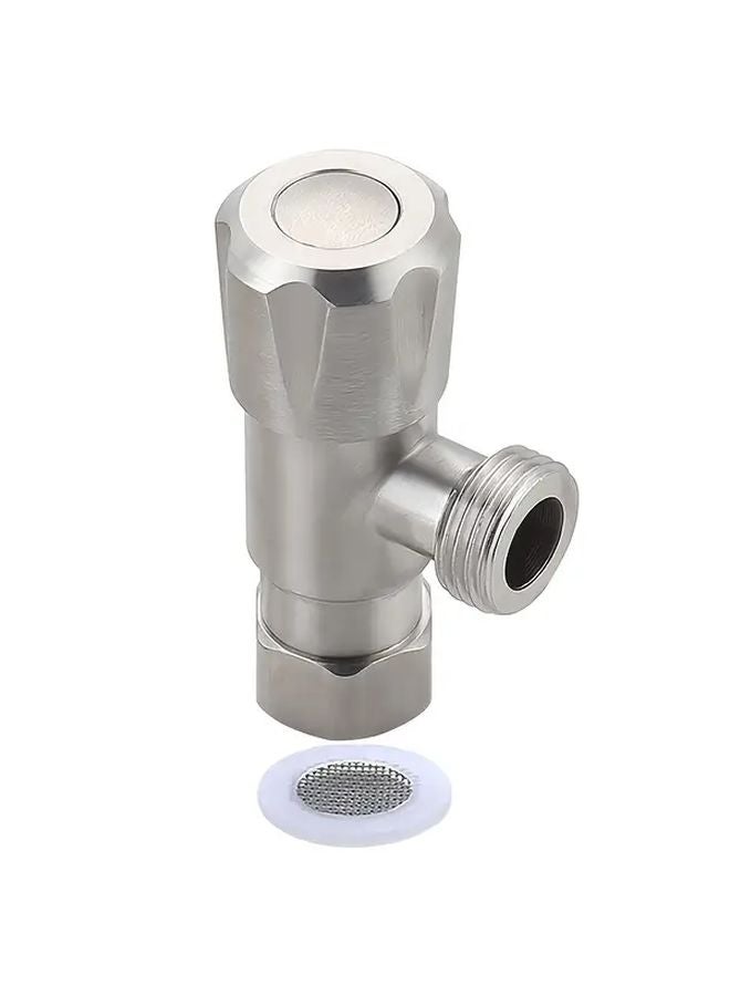 304 Stainless Steel Angle Stop Valve G1 2 Inch Leak Proof For Bathroom Kitchen - Image 1
