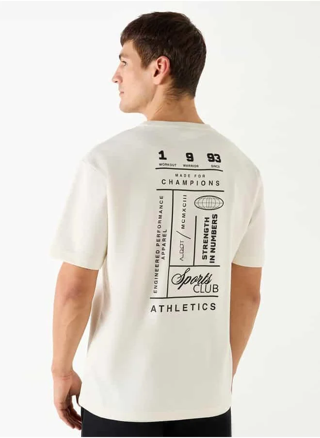 ادوت من سبلاش Graphic Print T-shirt with Short Sleeves