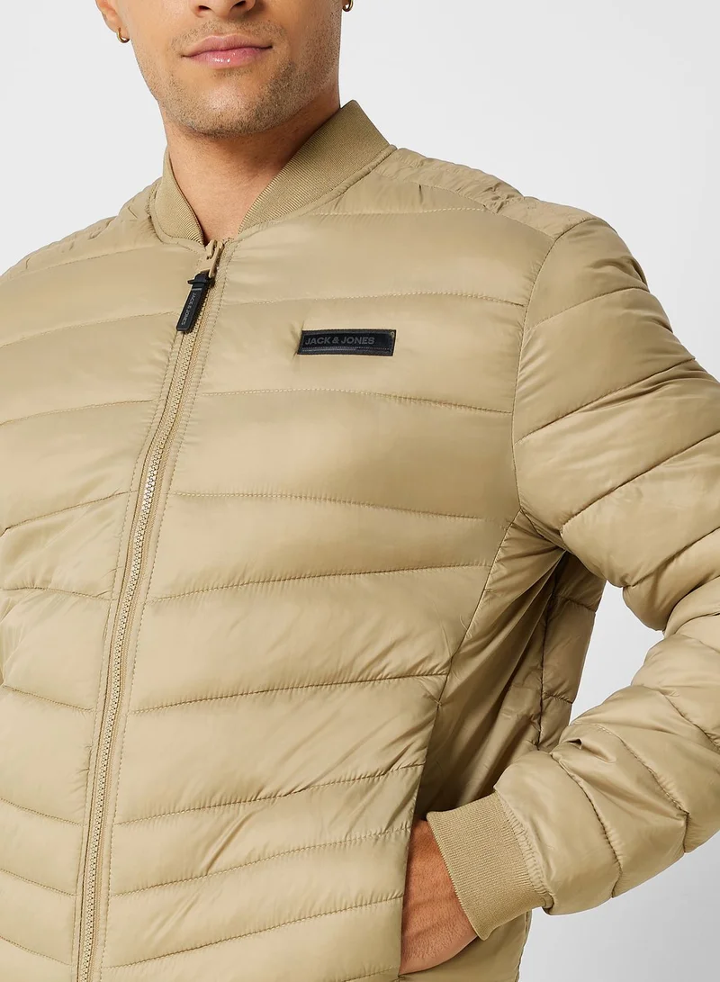 JACK & JONES Zip Through Bomber Jacket
