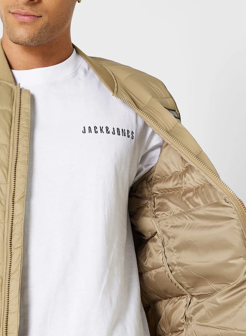 JACK & JONES Zip Through Bomber Jacket