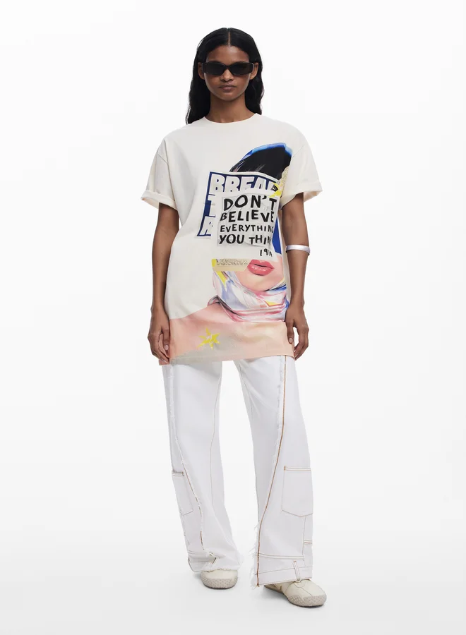 DESIGUAL Graphic Print Dress