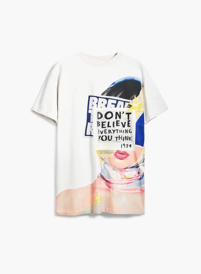 DESIGUAL Graphic Print Dress