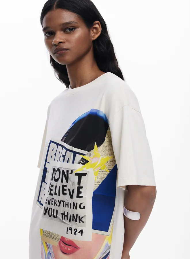 DESIGUAL Graphic Print Dress