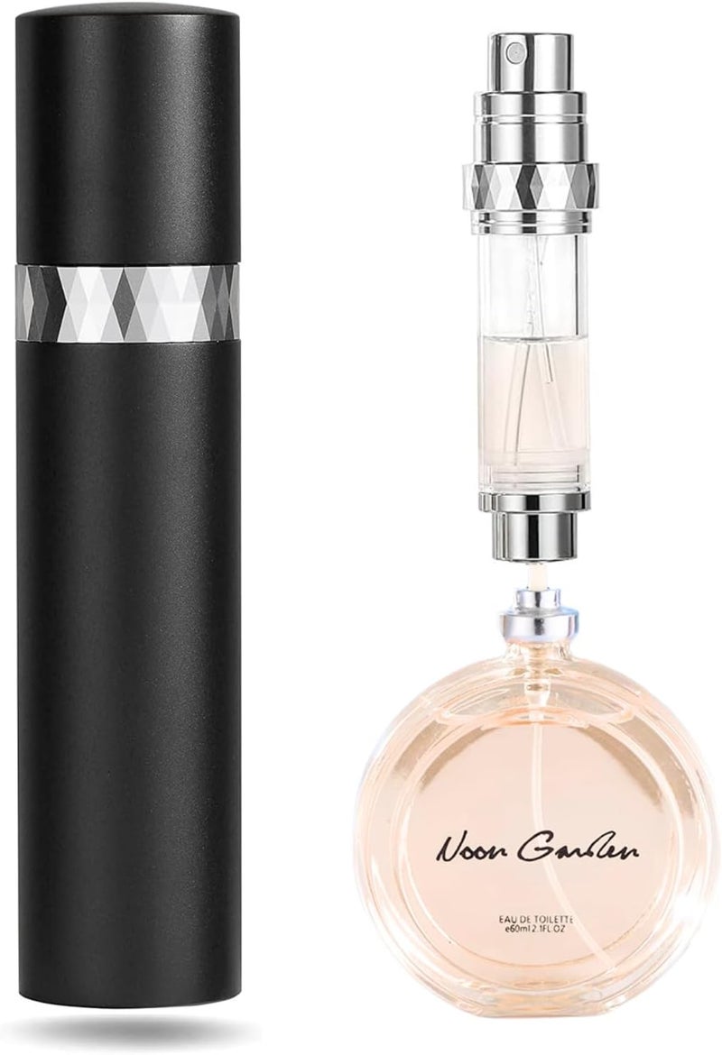 5ML Perfume Atomiser Travel Bottle Refillable Spray Bottles Fragrance Dispenser Empty Spray Bottle for Travel Black