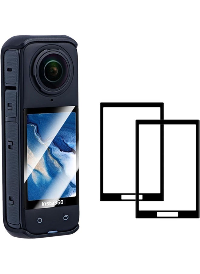 SJet 2 Pack Insta 360 X5 X4 Screen Protector for Insta360 X5 X 4 Accessories, Anti-scratch Tempered Glass 0.3mm 9H Hardness Anti-Bubble  - Image 1