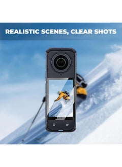 SJet 2 Pack Insta 360 X5 X4 Screen Protector for Insta360 X5 X 4 Accessories, Anti-scratch Tempered Glass 0.3mm 9H Hardness Anti-Bubble  - Image 3