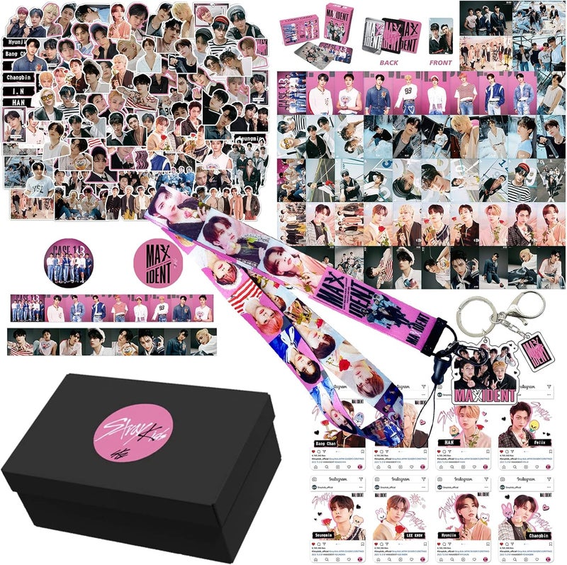 KPOPBP مجموعة هدايا ألبوم ستري كيدز الجديد KPOPBP: بطاقات صور، حبال مفاتيح، هدايا لمحبي SKZ - Image 1