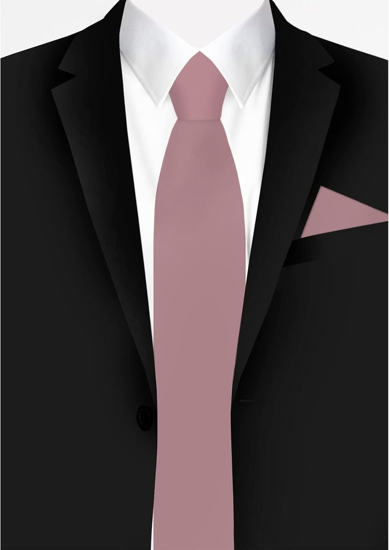 Jacob Alexander Solid Color Men's Regular Tie - Image 1