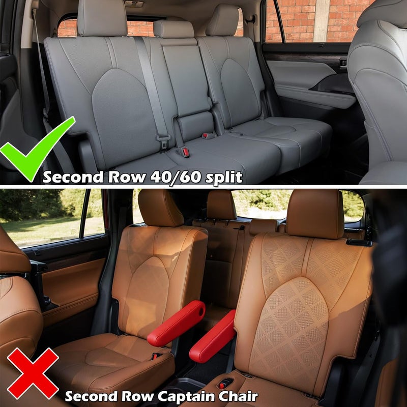 HKZ Custom Fit Leather Seat Covers for Toyota Highlander - Image 2