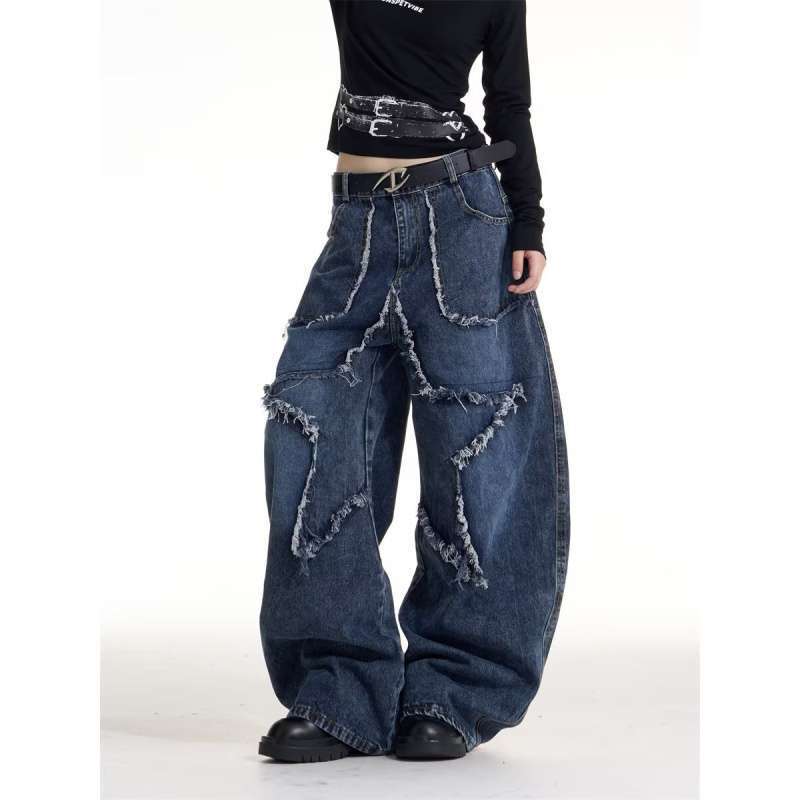 Unisex Classic Denim Jeans Loose Fit Daily Outdoor Wear - Image 4