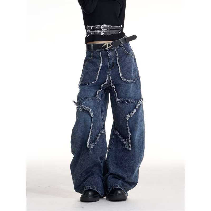 Unisex Classic Denim Jeans Loose Fit Daily Outdoor Wear - Image 5