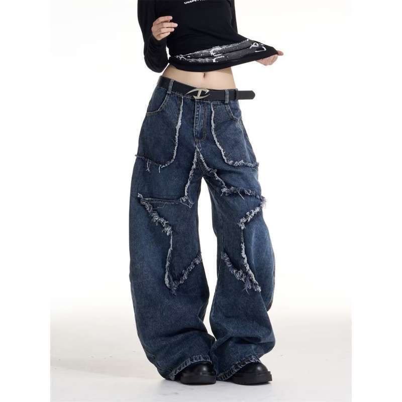 Unisex Classic Denim Jeans Loose Fit Daily Outdoor Wear - Image 3
