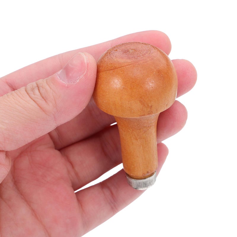 5Pcs Wooden Graver Handles with Mushroom Grip for Carving Engraving Tools Ergonomic Sculpting - Image 5