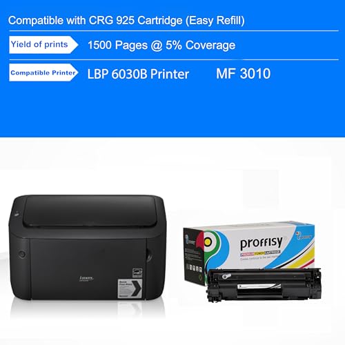 proffisy 925 Toner Cartridge Easy Refill, 925 Cartridge Compatible with Canon LBP 6030B , MF3010 Printer Cartridge for Canon (CRG 925 Easy Refill-1PCS) - Image 4
