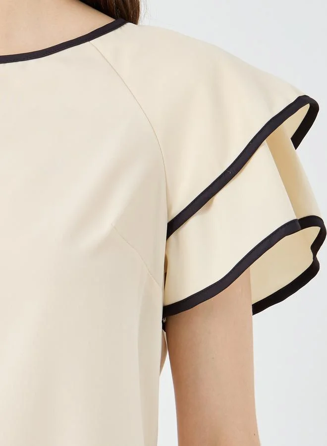 Styli Styli Women Frill Layered Sleeve Blouse
