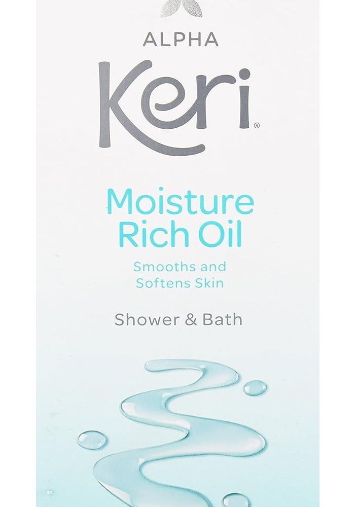 Keri Alpha Shower & Bath Moisture Rich Oil 16 oz - Smoothes and Softens Skin - Image 2