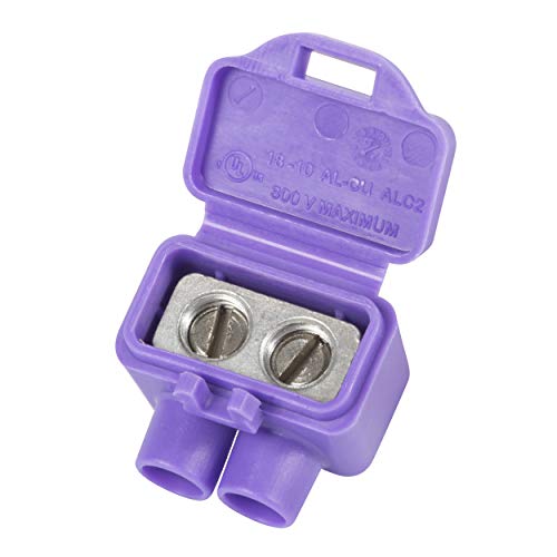 King Innovation 95015 AlumiConn Wire Connector, 10 pk, Purple, Count - Image 1