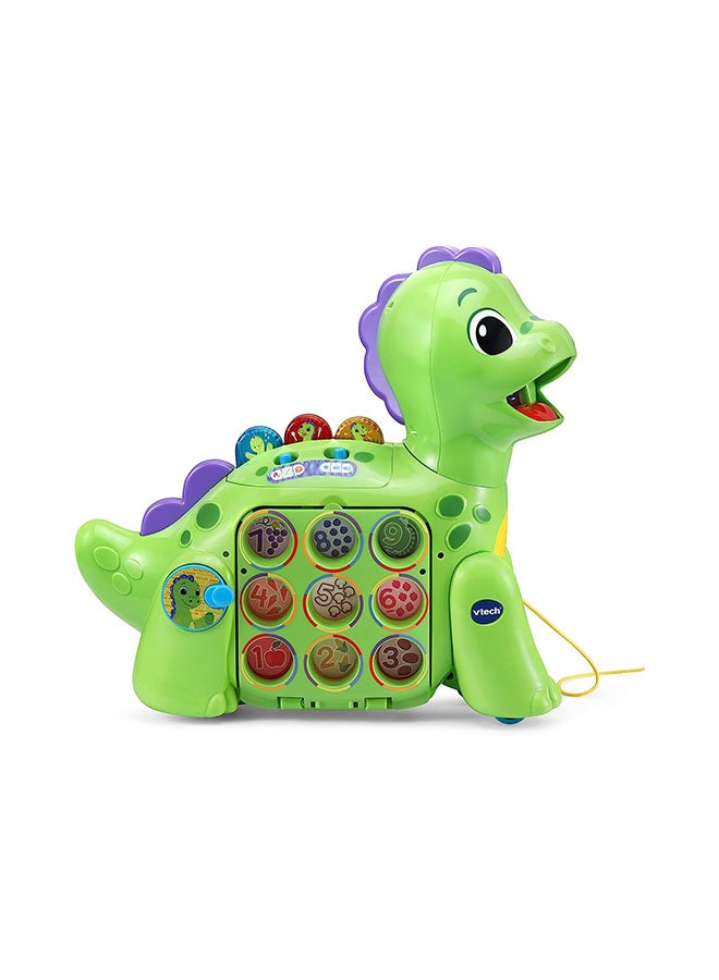 vtech Chomp-Along Dino, Musical Toddler Toy, Teaches Numbers, Colours And Food, Interactive Dinosaur Toy - Image 2