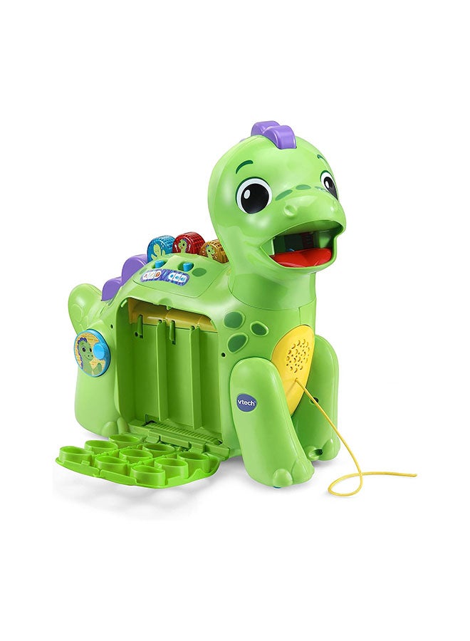 vtech Chomp-Along Dino, Musical Toddler Toy, Teaches Numbers, Colours And Food, Interactive Dinosaur Toy - Image 3