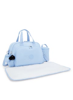 kipling Camama Baby Bag with Changing Mat Cloudy Sky Blue  - Image 5