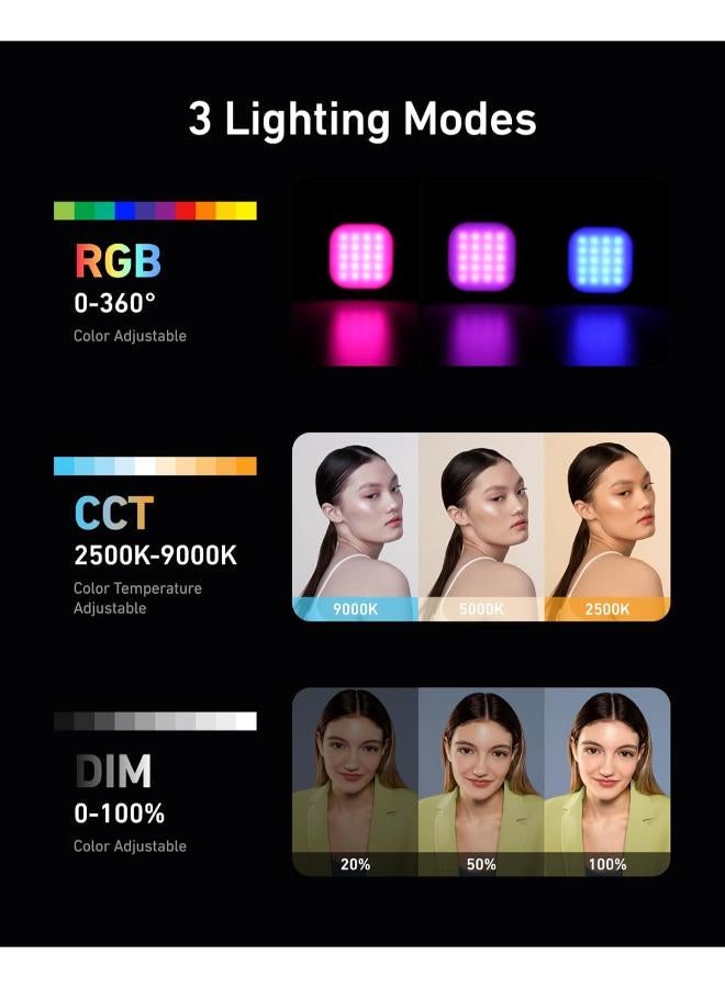 تيليسن ضوء فيديو ليد أر جي بي مغناطيسي للهواتف - Image 1