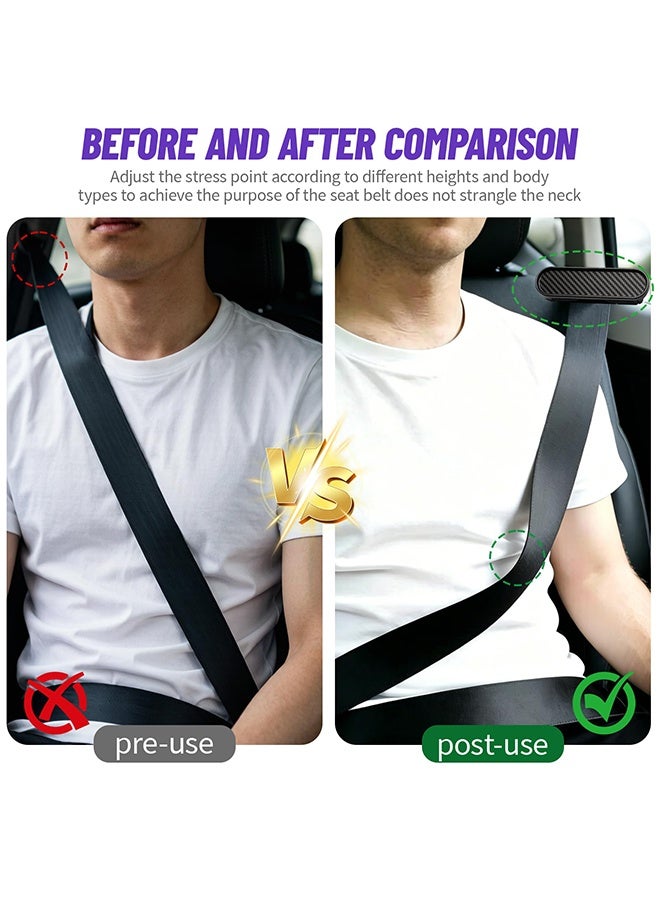 4 Pack Universal Car Seatbelt Adjuster Clips, Neck Pain Relief Seat Belt Positioner with Lock, Tool-Free Quick Mount Pain-Free Shoulder Support, Comfort Seatbelt Clip for Adults Short People Drivers Pregnant Women - Image 4