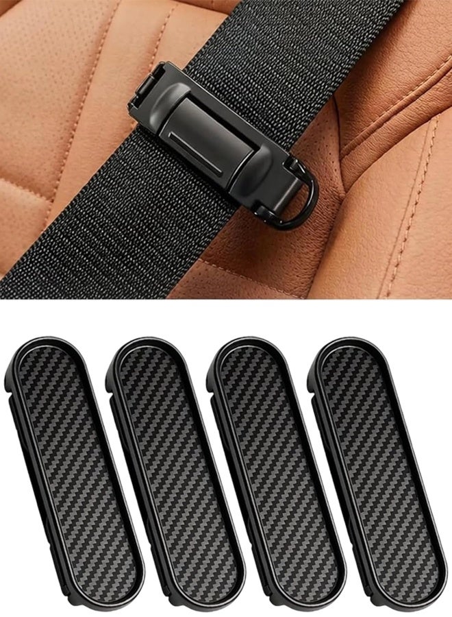4 Pack Universal Car Seatbelt Adjuster Clips, Neck Pain Relief Seat Belt Positioner with Lock, Tool-Free Quick Mount Pain-Free Shoulder Support, Comfort Seatbelt Clip for Adults Short People Drivers Pregnant Women - Image 1