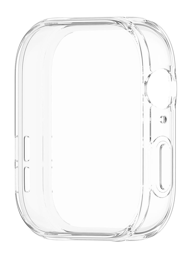 HW For Huawei Watch Fit3 Silicone Soft Watch Band & Clear Watch Protective Case Set Blue  - Image 4