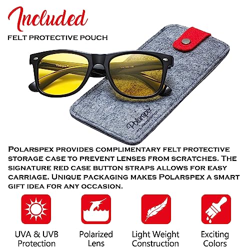 PolarSpex Polarized Sunglasses for Men and Women – UV Protection, Durable & Lightweight Retro Sunglasses for Driving, Fishing - Image 2