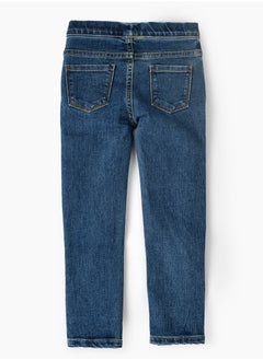 Jelliene Jelliene Girls Basic Denim Jeggings, Soft and Comfortable Cotton-Blend Denim Jeggings for Girls, Perfect for Everyday Wear  - Image 2