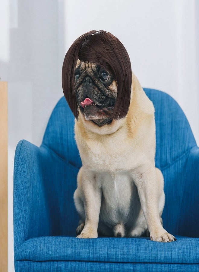 Cobee Funny Dog Cat Cosplay Wig, Pet Wig-Adjustable Costume Pet Funny Headwear Costumes Headgear for Small Medium Large Dog Cat Wigs Dress Up Decorations for Halloween, Christmas, Parties, Festivals - Image 5
