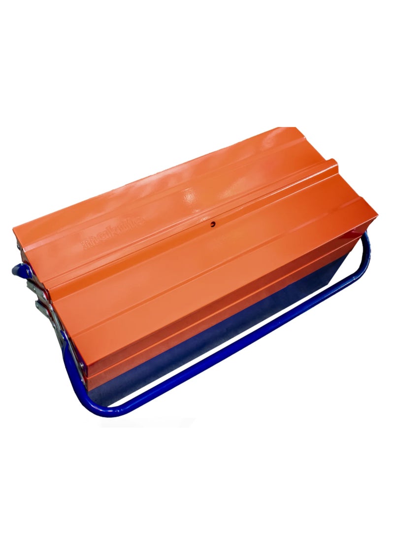 makute 0.5mm Thick Steel Tool Box without Tools- 3 Layers, 5 Portable Compact Design  Ergonomic Handle Rust-Resistant Lightweight for Storing Hand Tools Small Hardware and Accessories (MKTB001)  - Image 1