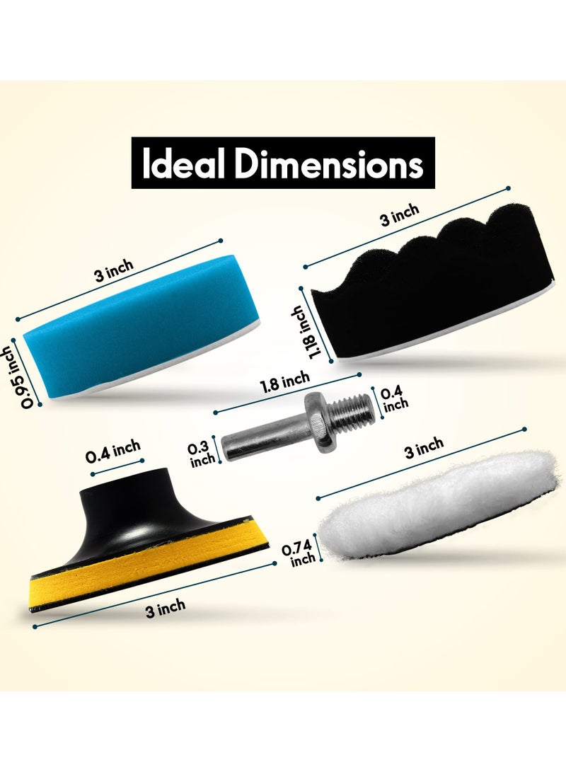 Loquat Car And Headlight Polishing Sponge Set - Image 3