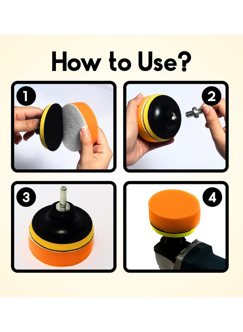 Loquat Car And Headlight Polishing Sponge Set - Image 2