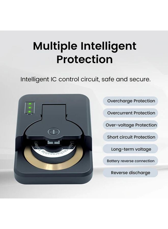 شاحن بطاريات ذكي أسود سريع يعمل بالطاقة عبر منفذ USB نوع C للبطاريات الليثيوم أيون - Image 5