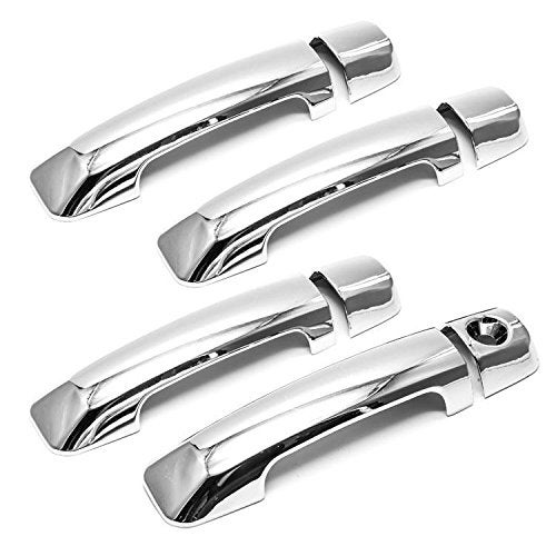 S SIZVER Sizver Chrome Door Handle Covers For 2007-2017 Toyota Tundra * crew cab only * - Image 3
