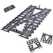 enttgo City Train Track Building Block Accessories Train Track Accessories and Railway Track Expansion are Compatible with All Major Brands Two Way Track Change - Image 2