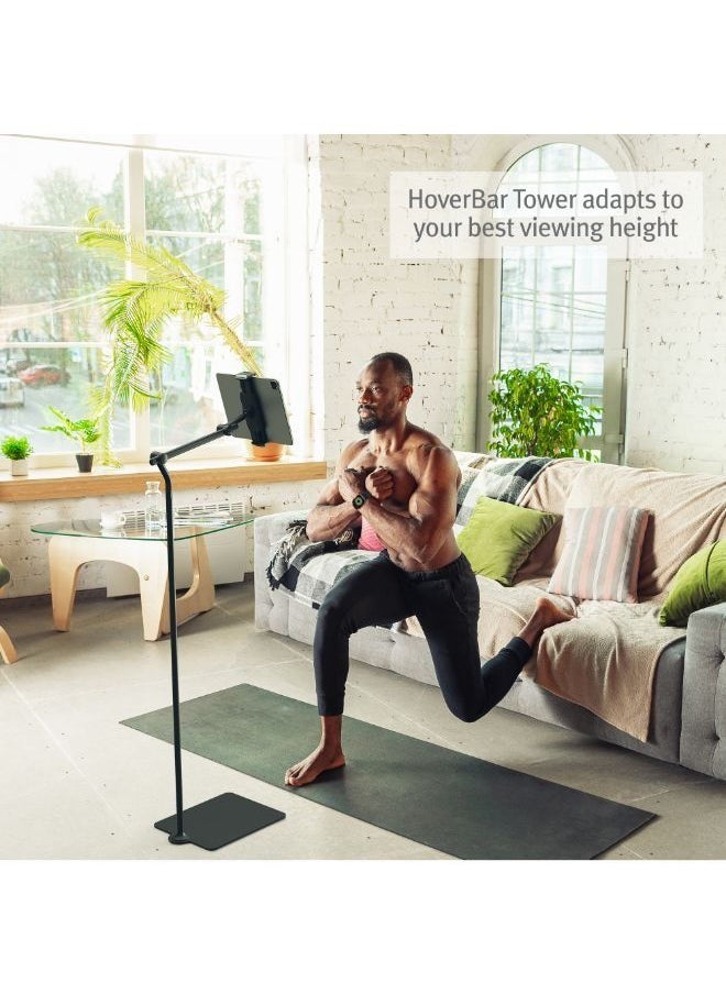 twelve south HoverBar Tower | Universal Freestanding Tablet Holder, Height Adjustable Up to 62.5"  - Image 3